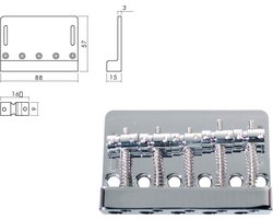 Boston BB-405-C Chroom Brug-Staartstuk voor 5-Snarige Jocker/Puncher Bass