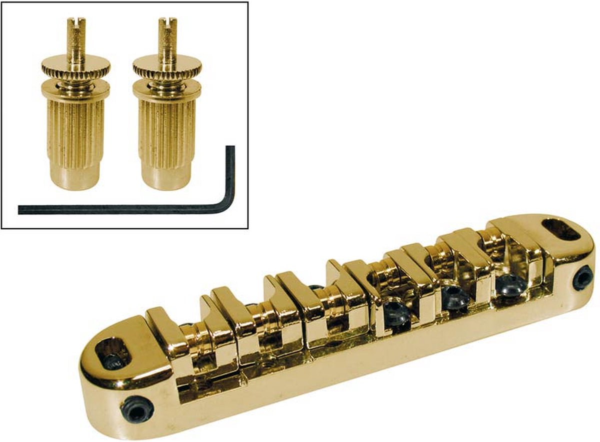 Gitaar roller brug Boston B-200-G goud
