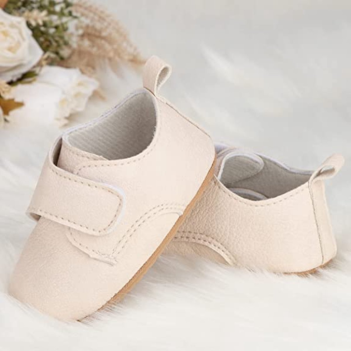 Steppies - Babyschoentjes PU Leer - Beige - 12-18 maanden - Maat 20-21