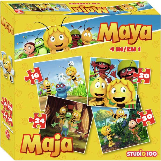 puzzle maya l'abeille, 4en1 | bol.com