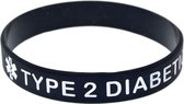 Infobandje - Diabetes type 2 - SOS armbandje - waarschuwingsarmband
