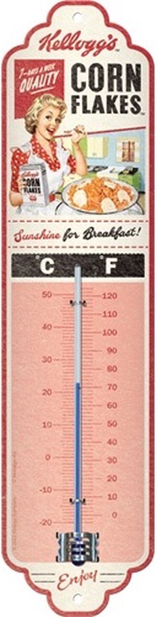 Nostaligic Art - Thermometer - CornFlakes - Vintage
