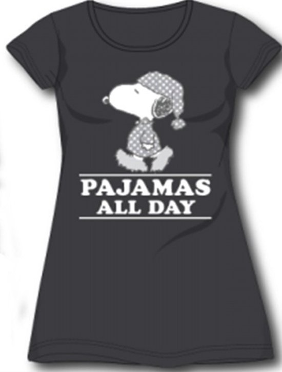 Peanuts Snoopy chemise de nuit pour femme "Pyjamas all day", taille L
