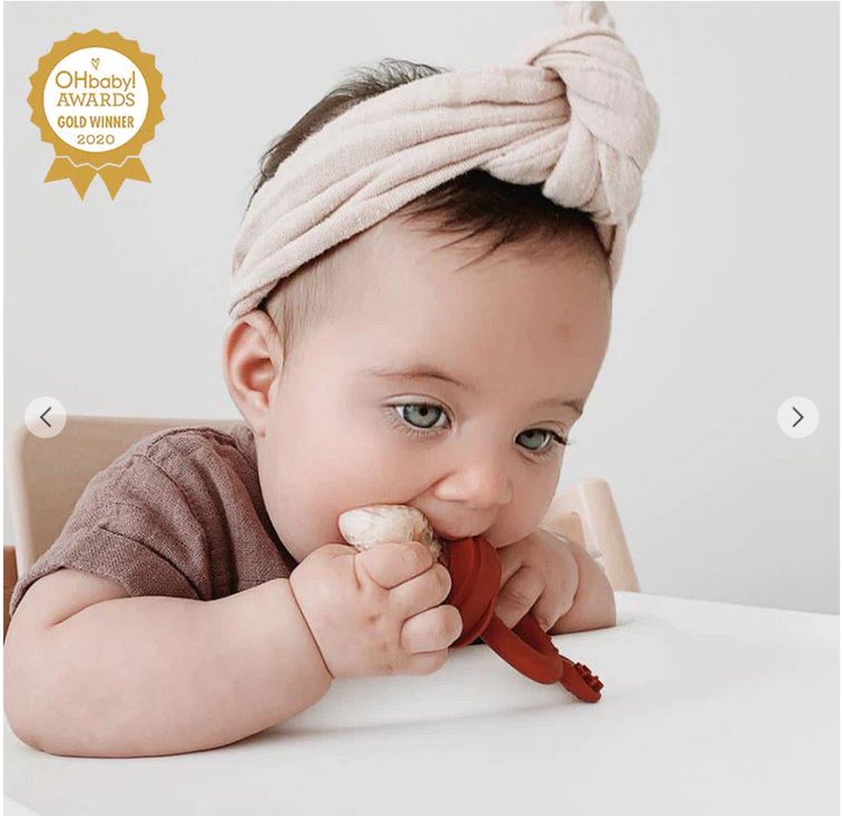 Haakaa Fruitspeen Bijtring Koper Fresh Food Teether 2 in 1