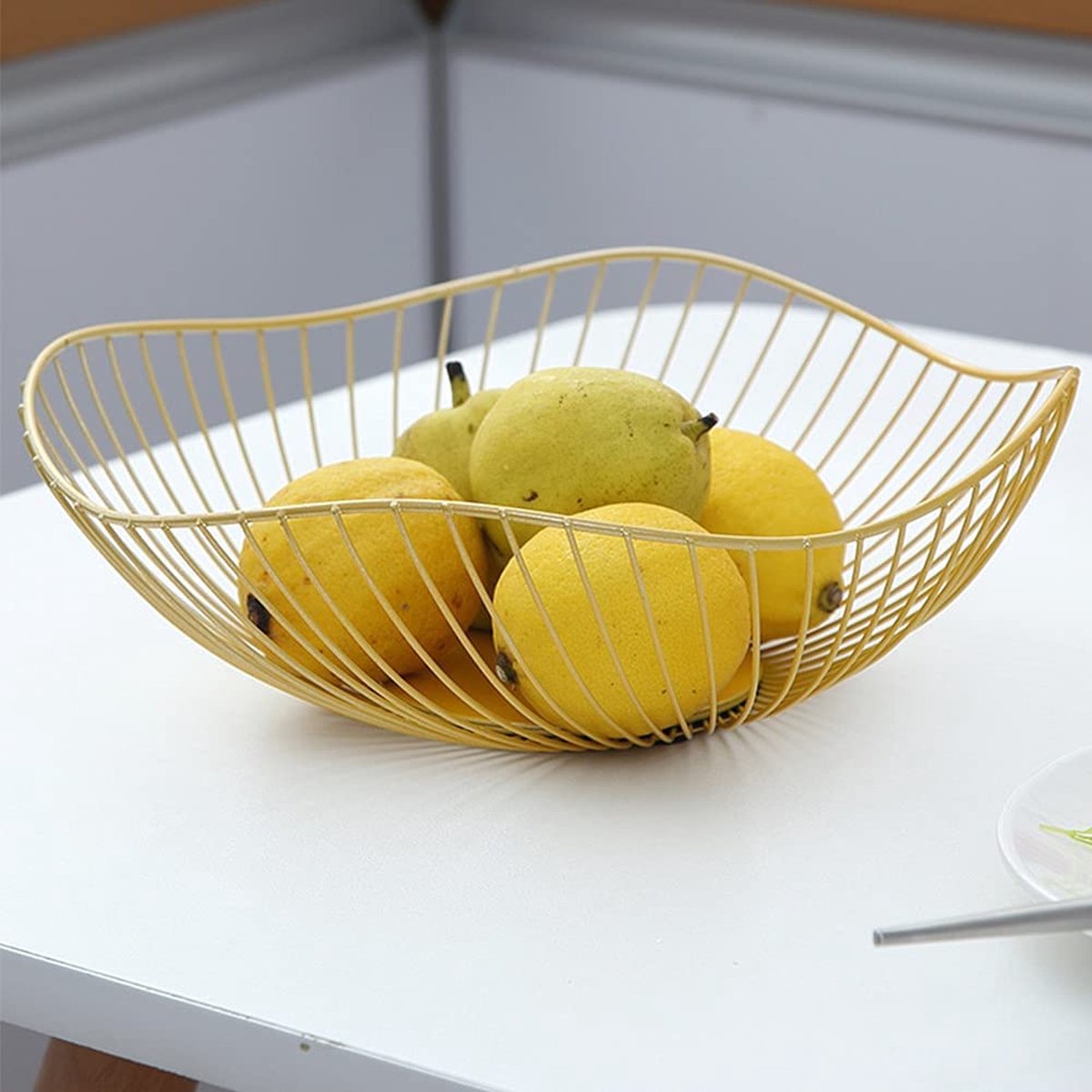 Volumoon Bol à Fruits Rond En Plastique - Corbeille Décorative Multifonctionnelle Pour Cuisine Et Salon