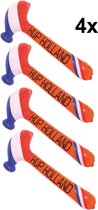 Opblaasbare Hammer 'Hup Holland' WK2022 accessoire - VOORDEELSET 4 STUKS