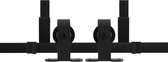 GPF Bouwbeslag schuifdeursysteem Mutka zwart dubbel 300 cm (2 x 150 cm)