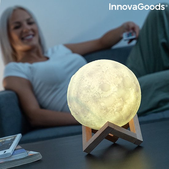 Lampe LED Lune Rechargeable Moondy InnovaGoods