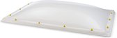 Lanterneau acrylique Skylux 3 parois - opale 1000 x 2200 mm