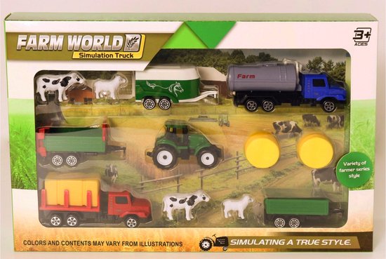 Tractor speelgoed - tractor - Boerderij speelgoed - boerderij -  boerderijdieren... | bol.com