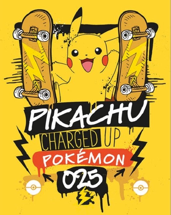 Hole in the Wall Pokemon Mini Poster -Charged Up Pikachu (Diversen) Nieuw
