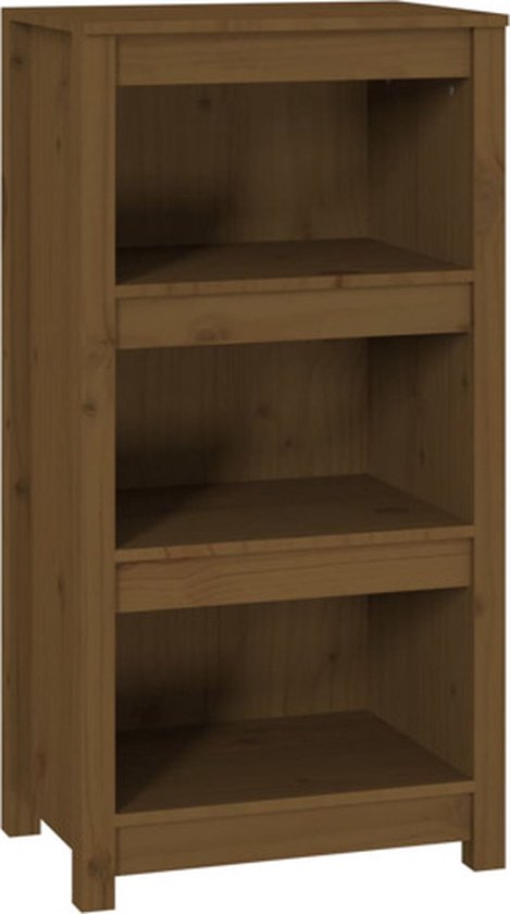 vidaXL - Boekenkast - 50x35x97 - cm - massief - grenenhout - honingbruin