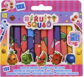 FruitySquad Geur Krijt - 12 stuks - Krijtjes - Geurkrijtjes - Krijt voor Kinderen - Fruit Krijt - Krijtjes met Geur - Kleuren met Geur - Ruik Krijt - Geurkrijtjes - Kleuren voor Peuters, Kleuters & Kinderen