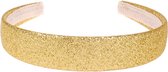 Diadeem Kindermaat Goudkleurige Glitters - Breedte 2,5cm