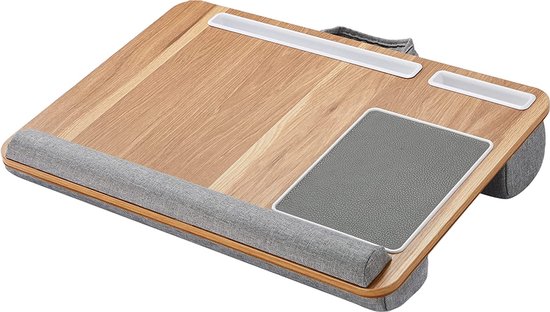 SAIJI Laptop Lap Desk - Computerbureau met kussen, geschikt voor laptops tot 17 inch, met opbergfunctie (16,9 x 12,6 cm SAIJI Laptop Lap Desk - Computerbureau met kussen, geschikt voor laptops tot 17 inch, met opbergfunctie (16,9 x 12,6 cm