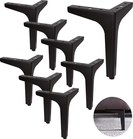 Foto: Meubelpoten furniture legs set bankpoten meubelvoeten poten voor meubels