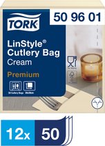Pochette Tork LinStyle® 1-laags 50st duurzaam creme 509601 - 12 stuks