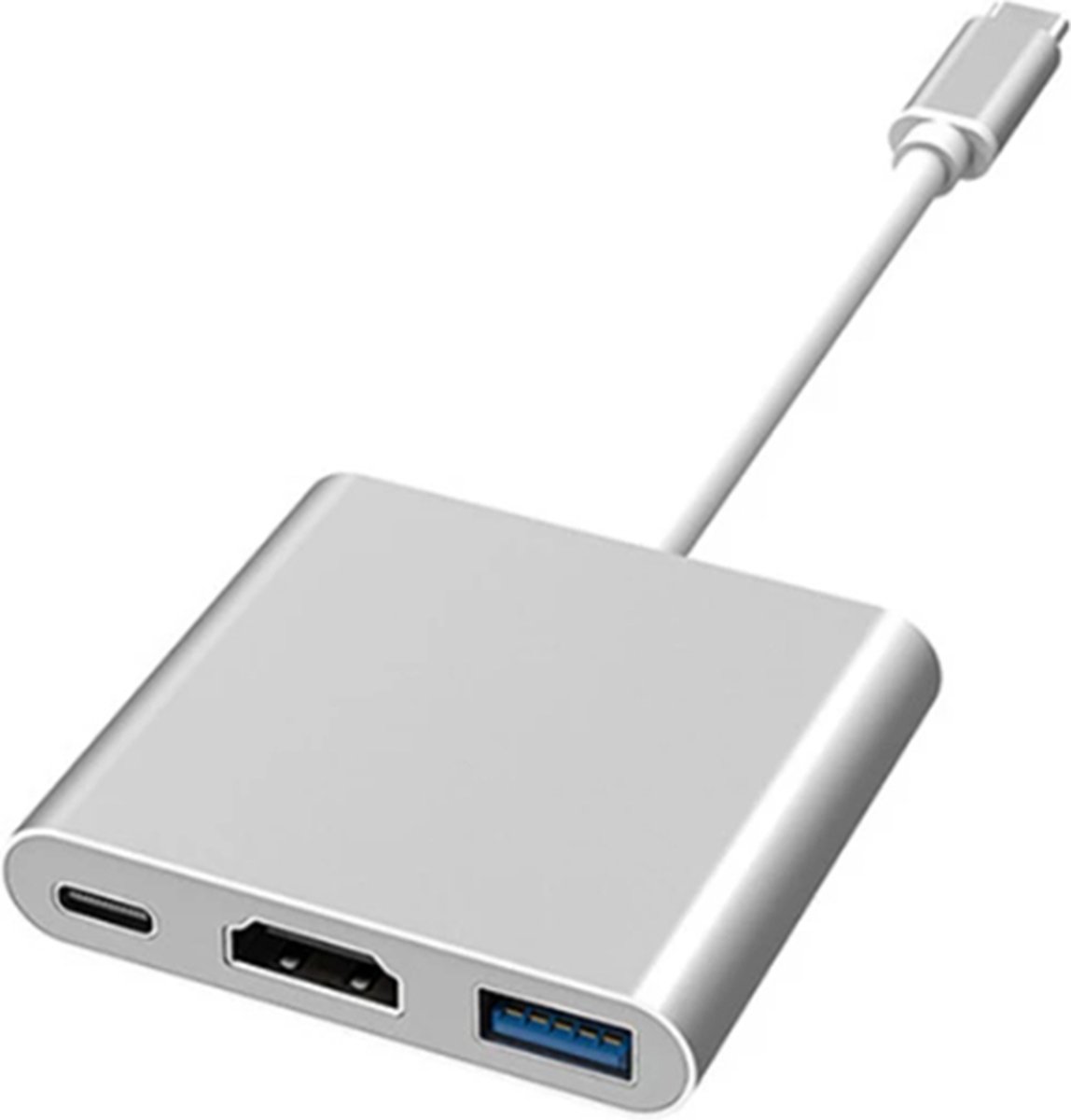 Innerlight® USB C naar HDMI Adapter - Type-C to HDMI converter - USB C HUB - USB C naar USB C / USB 3.0 / HDMI - Geschikt voor Apple MacBook Air en Pro - Geschikt voor Samsung - Geschikt voor Microsoft Surface Pro