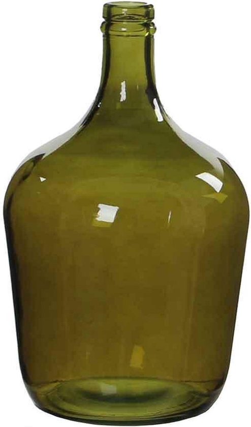 Mica Decorations diego verre bouteille vert taille en cm: 30 x 18