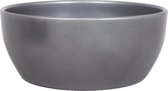 Pot de fleur en céramique argentée métallisée brillante pour plante d'intérieur H9,5 x D22,5 cm - Cache-pots d'intérieur