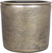 Pot ancora d29h27cm industriel or