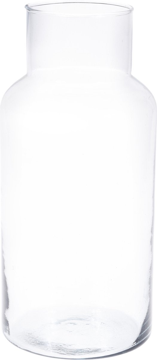 Bellatio Flowers & Plants Bellatio Design flowers & plants bloemenaas - smalle hals - glas - 16 x 30 cm - 7L - transparant - voor bloemen en boeketten