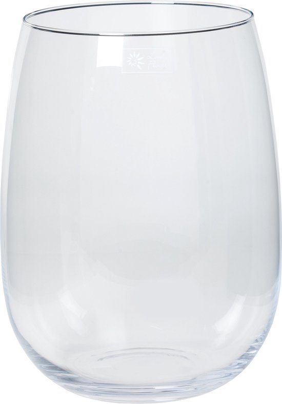 Glazen vaas/vazen Julia 20 liter met wijd uitlopend 27 x 40 cm -  Bloemenvazen van glas | bol.com