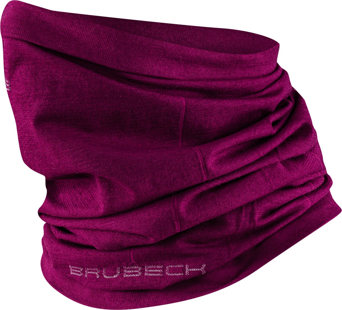 Brubeck | Seamless Nekwarmer/Sjaal/Bandana/Hoofddoek Merino Wol Blend – Ademend, Antibacterieel & Mulesing Free - Paars - L/XL