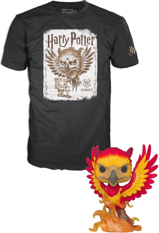 Funko Harry Potter Verzamelfiguur & Tshirt Set -L- POP! & Tee Box - Dumbledore Patronus Zwart/Multicolours