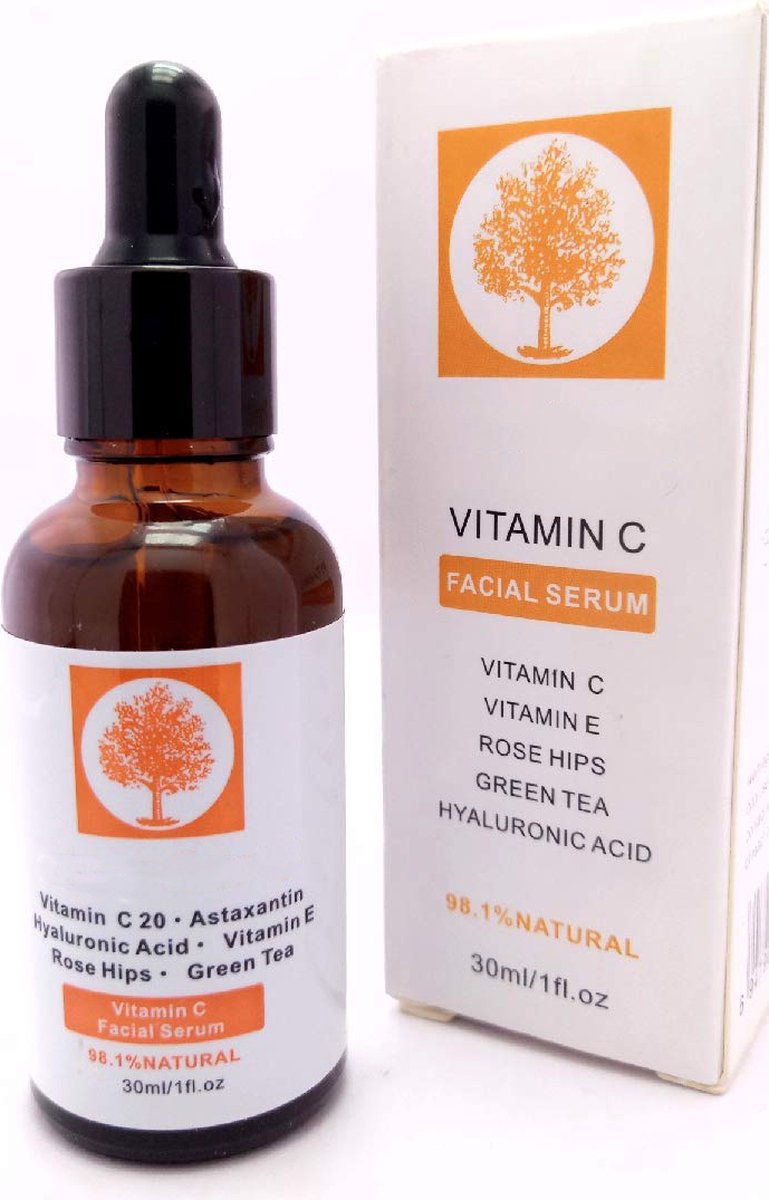 Vitamine C* Anti-Pigmentvlekken Serum - Anti rimpel - Anti aging - Met Hyaluronzuur 98.1% - Met Vitamine E - Met groene thee extract - Serum Tegen Pigmentvlekken - Voor Een Stralende jongere Huid - 30ml