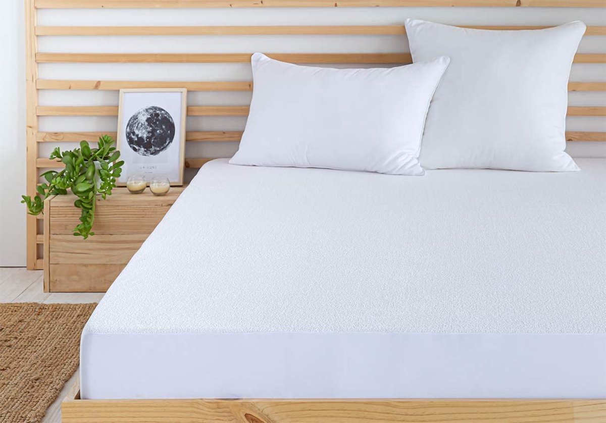 Todocama - Protège-matelas/couvre-matelas, ajustable, en tissu éponge,  imperméable et