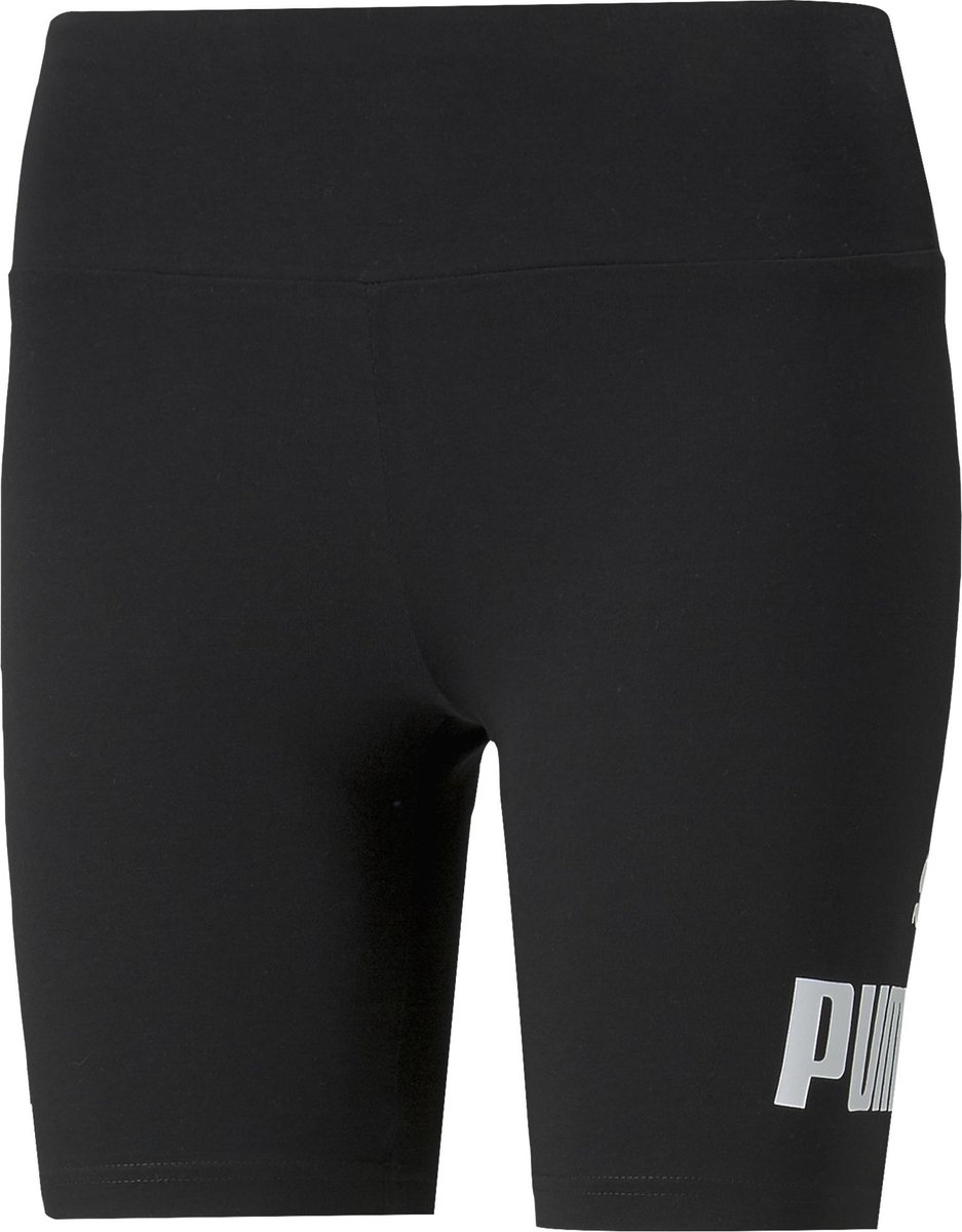 PUMA ESS 7 Logo Short Leggings Dames Legging Zwart