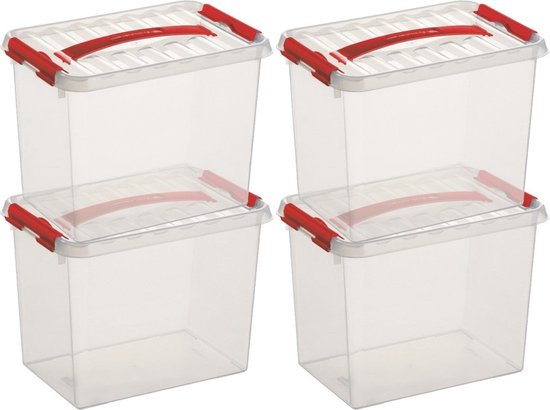 Sunware Q-Line Huisdier Decor Box, Wit/Bordeaux, One Size