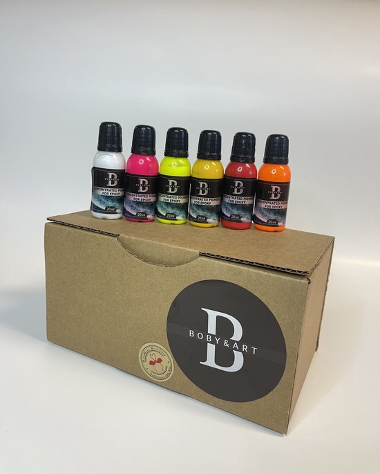 Epoxy pigment set 6 Kleuren Kleurstof bobyart resin art