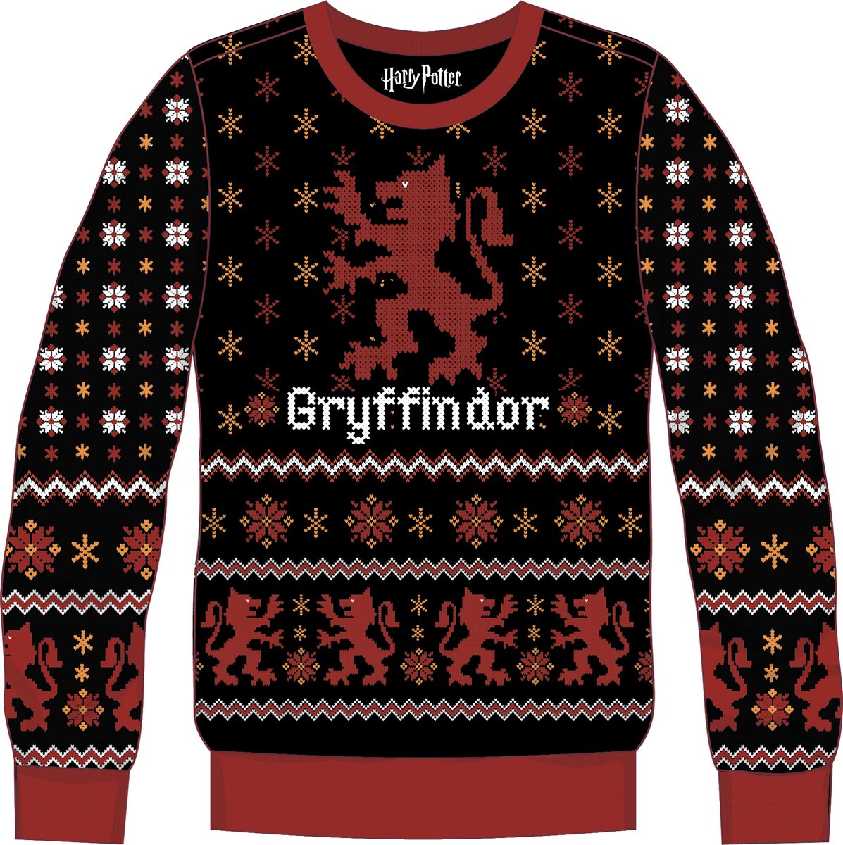Harry Potter - Sweater Embleem van Gryffindor Huis M