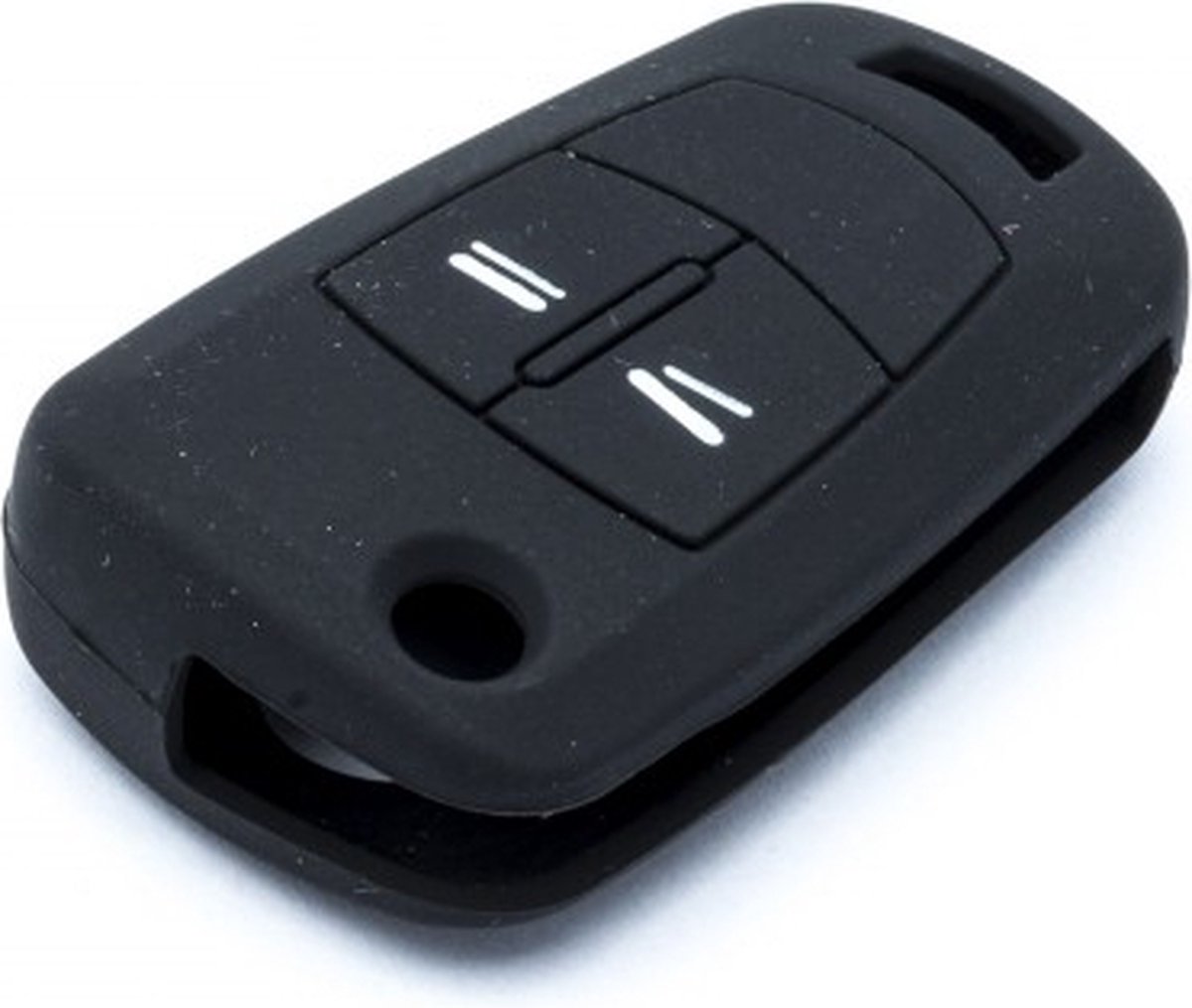 Zwarte siliconen klapsleutel hoes - geschikt voor Opel - Type met centrale afstandbediening