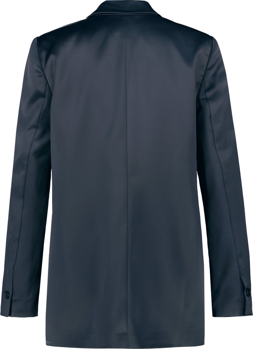 TAIFUN Dames Casual satijnen blazer Obsidian-40