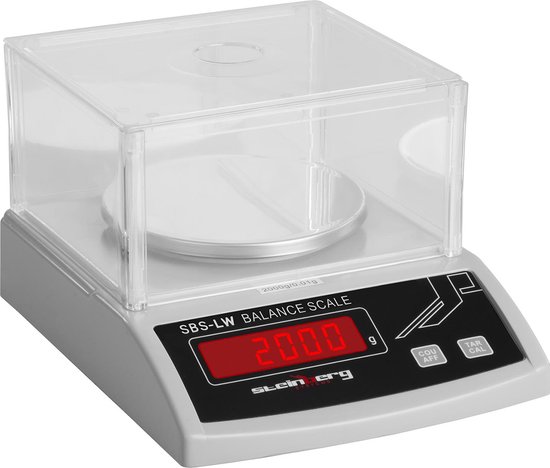 Steinberg Systems - SBS-LW- 200A - Precisieweegschaal - 200 g / 0,001 g - LCD - roestvrijstalen weegoppervlak Steinberg Systems - SBS-LW- 200A - Precisieweegschaal - 200 g / 0,001 g - LCD - roestvrijstalen weegoppervlak