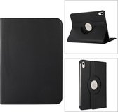 360 graden rotatie Litchi-textuur Flip lederen tablethoes met houder voor iPad 10.2 2022 (zwart)