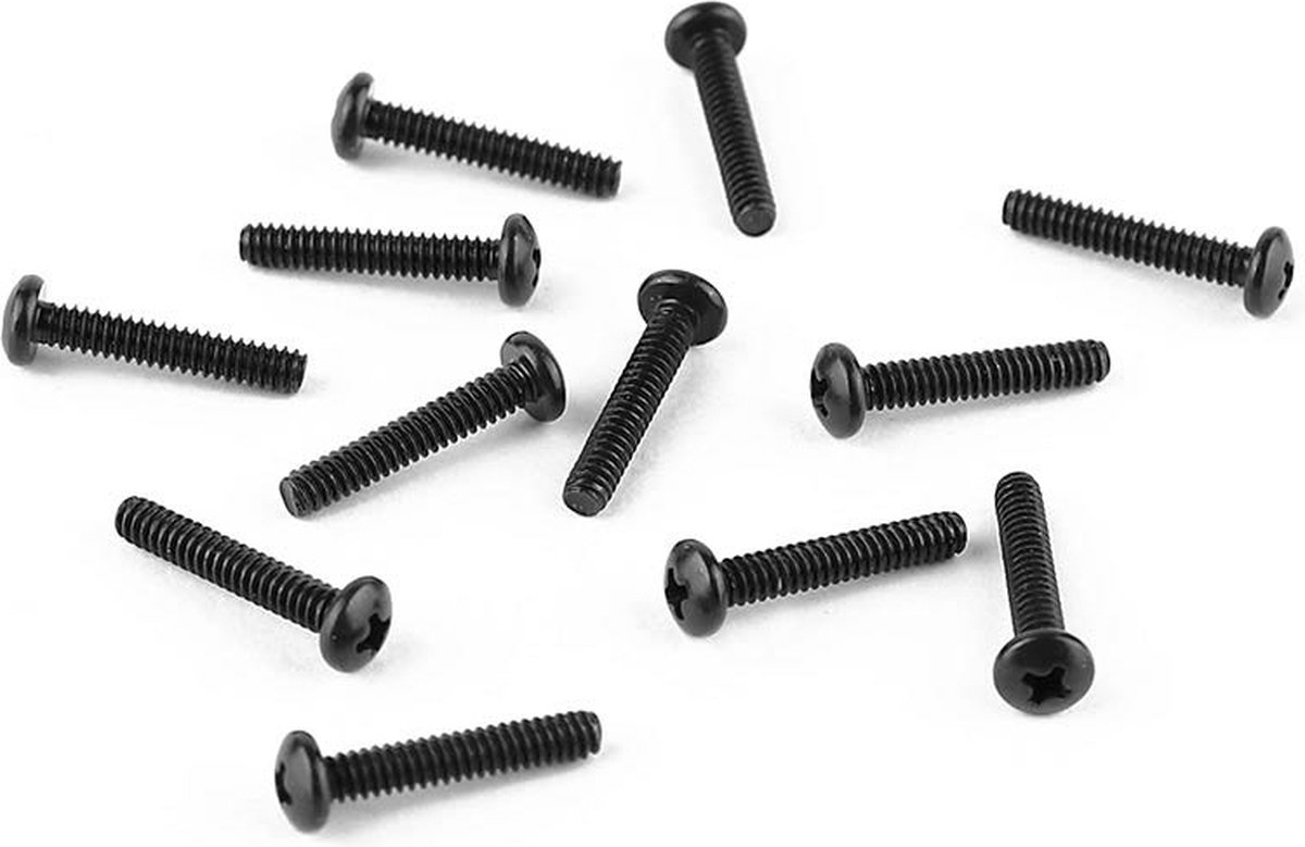 Intonation screws, American Series Strat/Tele, short 4-40 x 5/8, zwart, 12 pcs