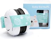 Bescherm je baby tegen harde geluiden - Gehoorbescherming Baby en kinderen - Geluidsreductie: 25 dB - Groen