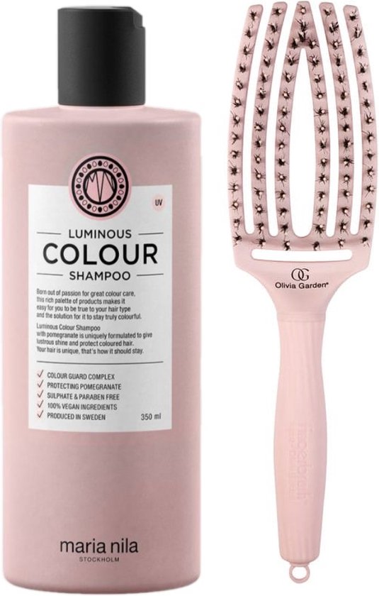Olivia Garden Fingerbrush Combo Set – 3 Bürsten In Pastell Pink, Für Massage & Entwirren