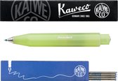 Kaweco - Balpen - Frosted Sport - Fine Lime - Met doosje Balpenvullingen Blauw