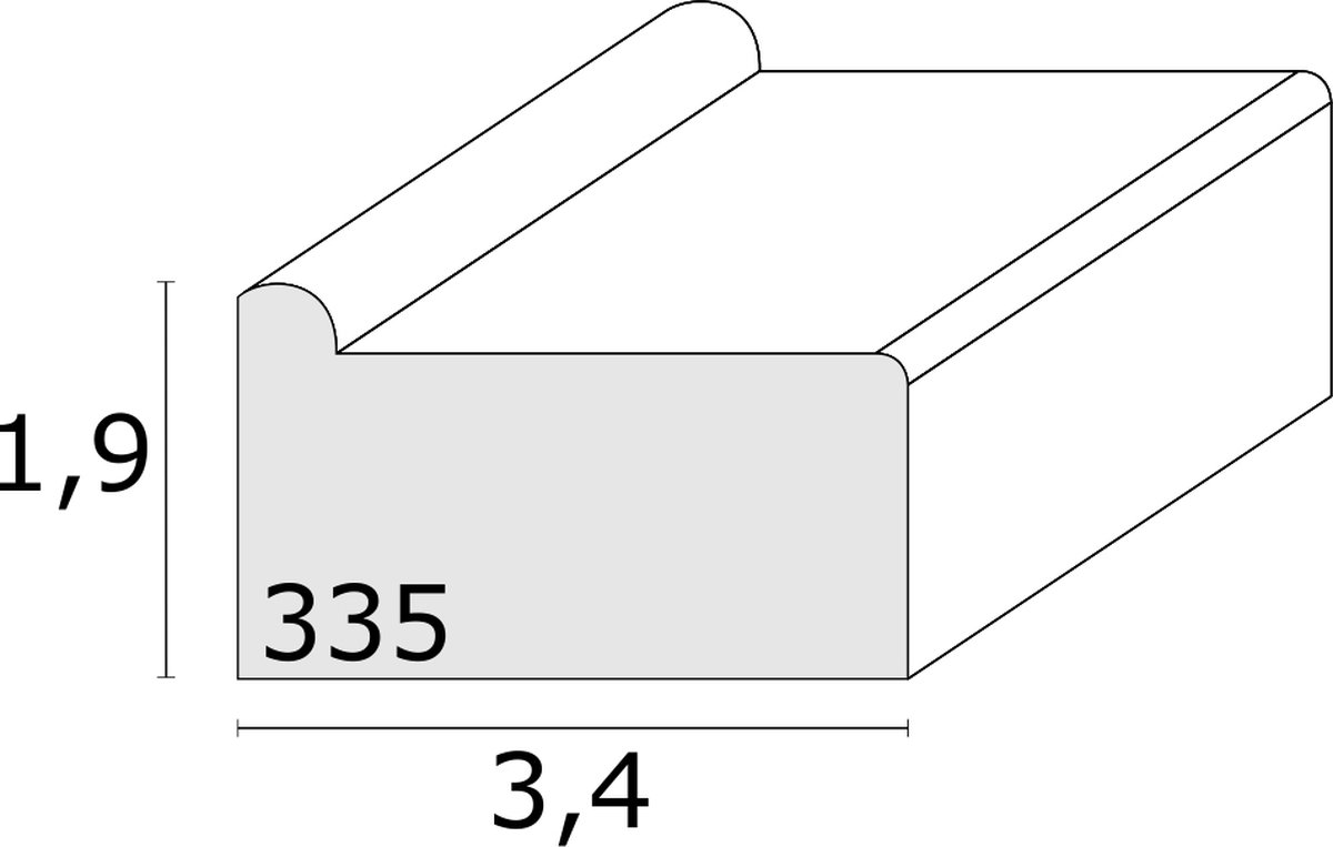 Deknudt Frames spanraam voor schildercanvas naturel hout 20x20 cm