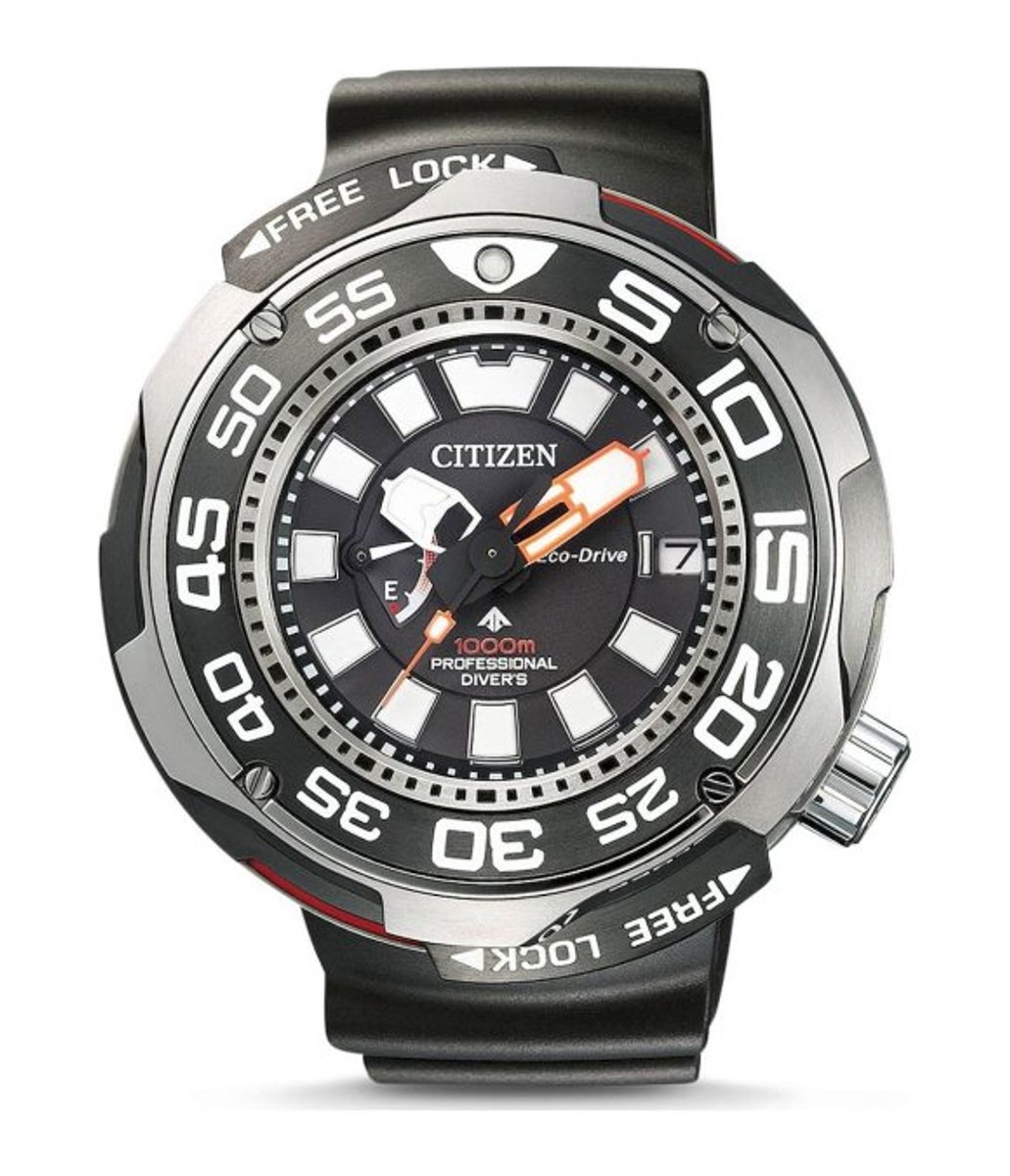 Citizen Promaster Marine BN7020-09E Horloge - Rubber - Zwart - Ø 52 mm