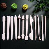 12 pièces Spatules de modélisation à modeler - rose - spatule couteau à palette pour Modélisation, travaux manuels, Argile, peinture à l'huile, Peinture, gâteaux et pâtisseries