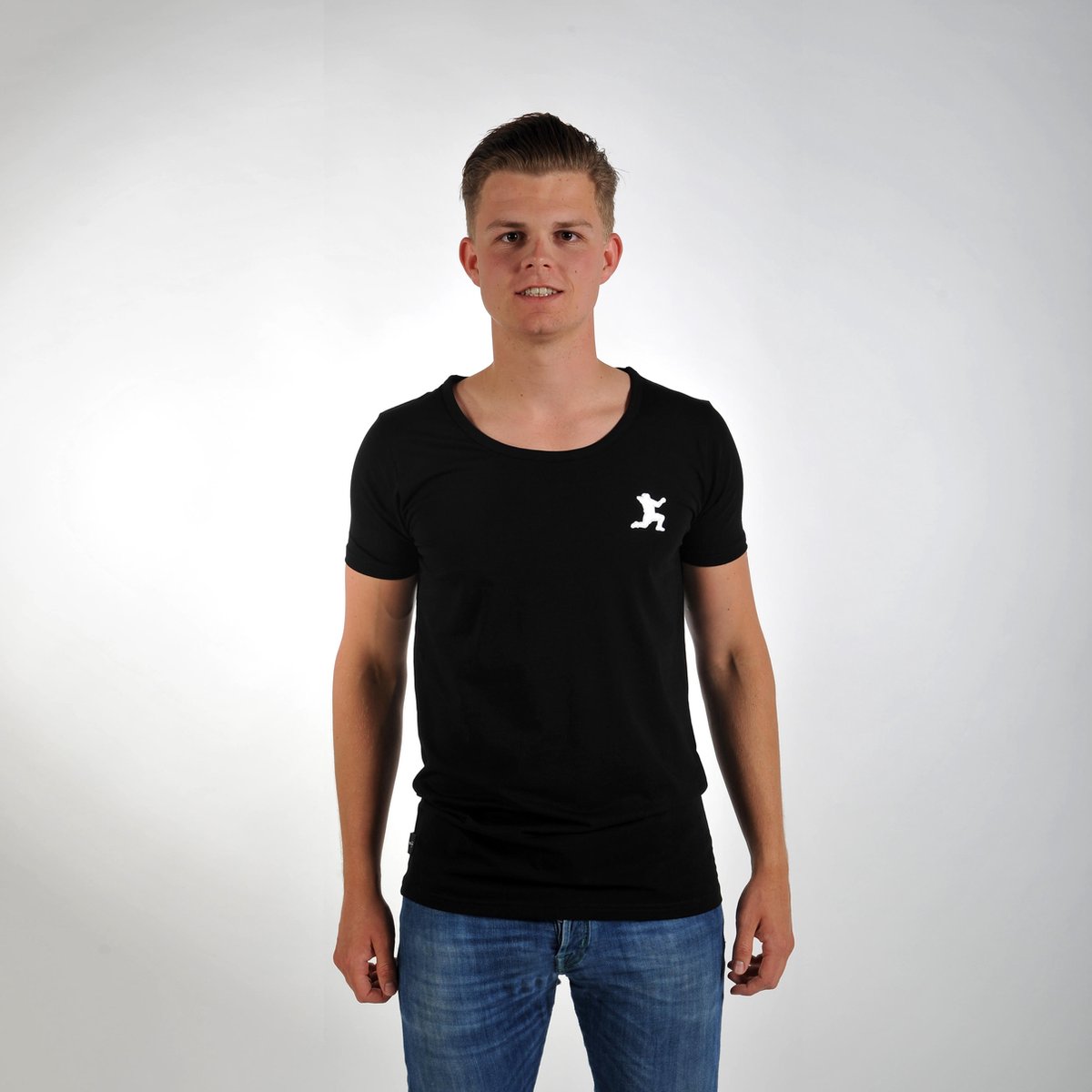 Imperatore - Andy van der Meijde t-shirt - zwart - wit logo - Maat L