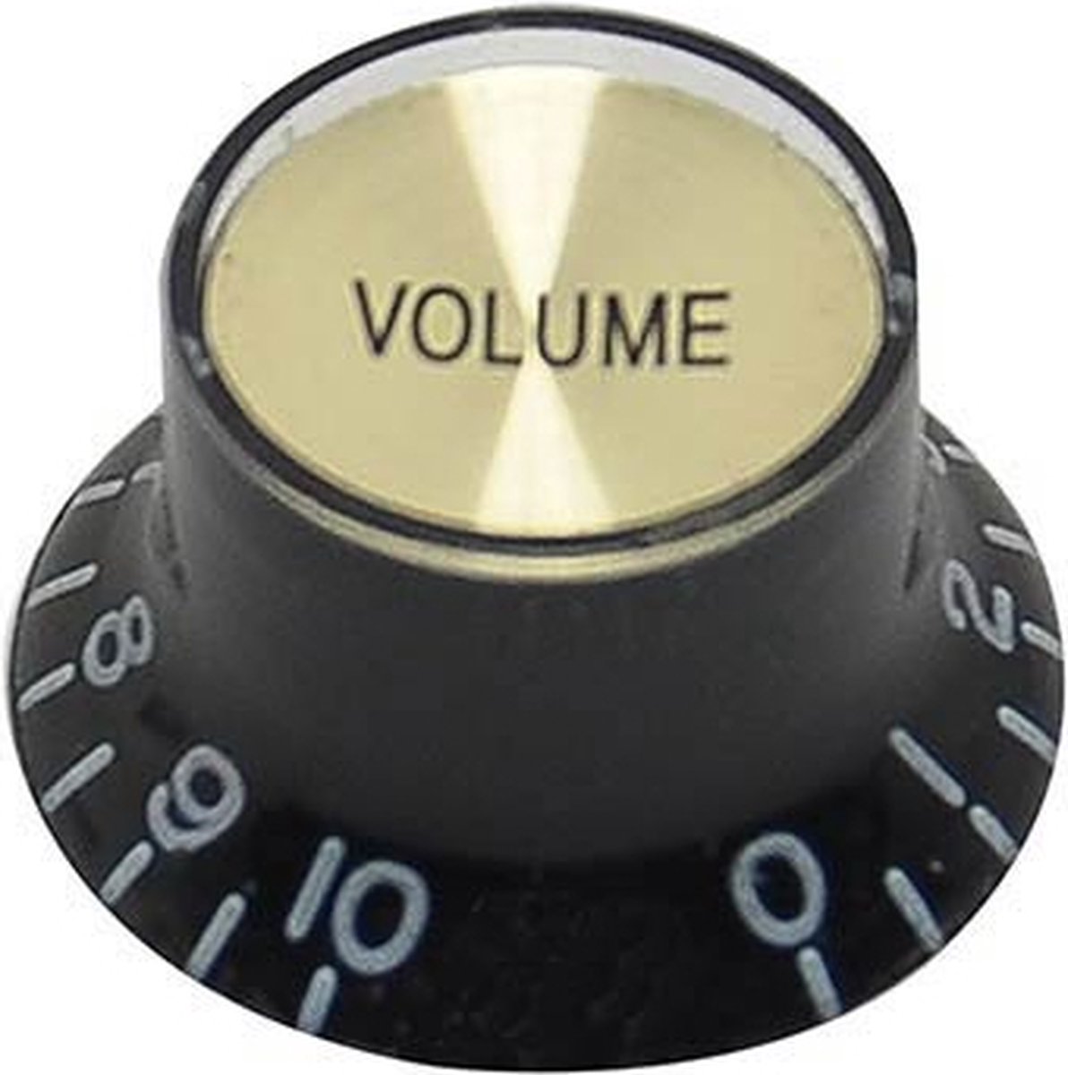 bell knob SG model, black with gold cap, volume