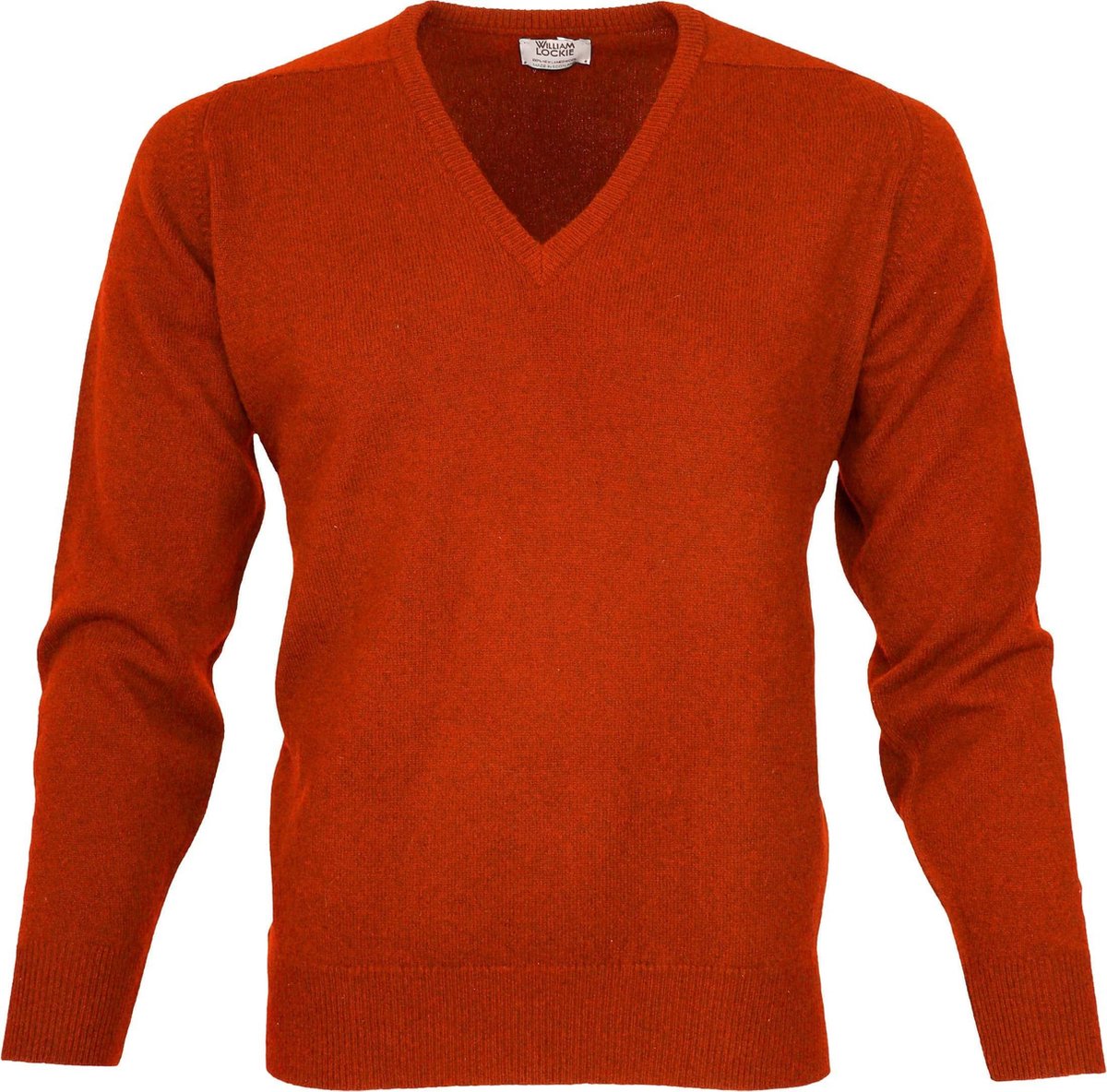 William Lockie V-neck Lamswol Ember - Maat M - Heren - Pullovers