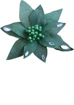 House of Seasons 5 STUKS Decoratieve clip bloem groen D35cm
